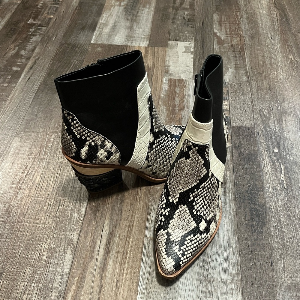 Gianni Bini Snake Skin Ankle Boots